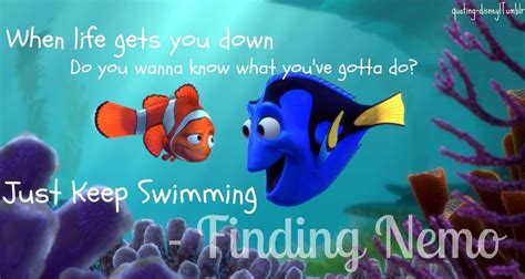 dory finding nemo just keep swimming