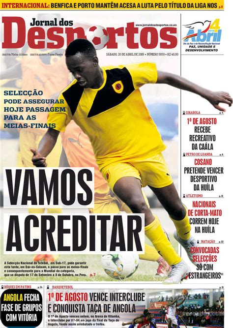 Check spelling or type a new query. Capa - Jornal dos Desportos de 2019-04-20
