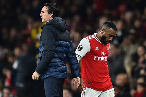 Report Arsenal Striker Involved In A Heated Argument With Unai Emery
