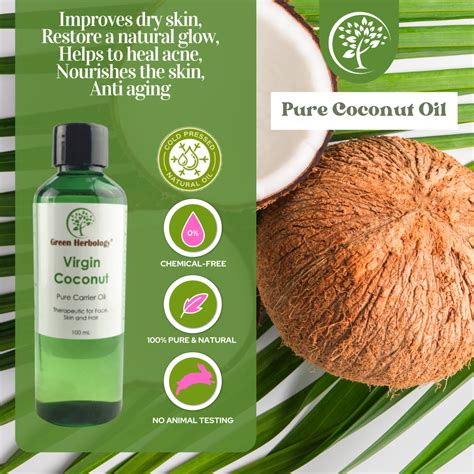Virgin Coconut Oil Hair And Skincare Green Herbology