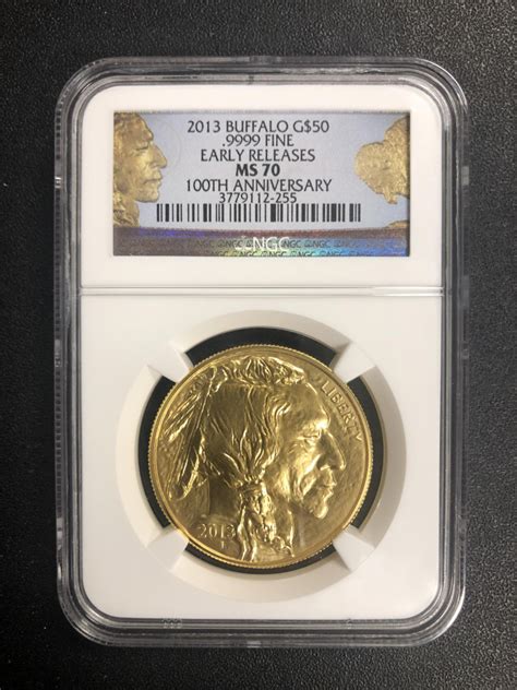 2013 50 Buffalo Gold Coin Early Releases Ngc Ms 70 Pristine Auction