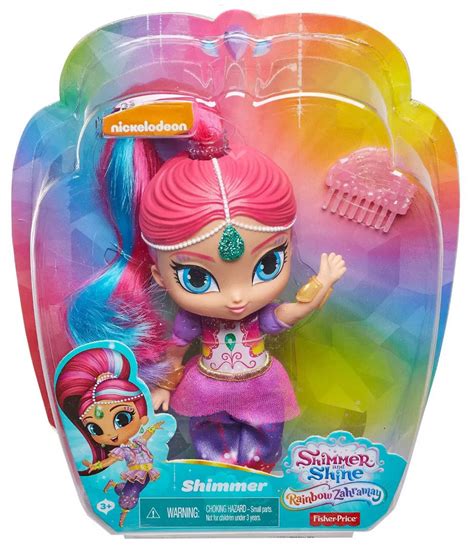Fisher Price Shimmer Shine Rainbow Zahramay Shimmer 6 Basic Doll - ToyWiz