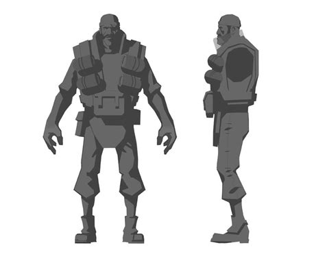 Moby Francke Character Design Concept Art Team Fortress