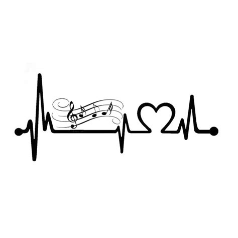 Music Heartbeat Decal Twisted Ink