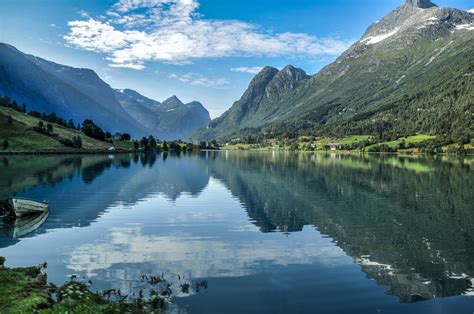 Wallpaper Landscape Lake Nature Reflection Sky Norway River