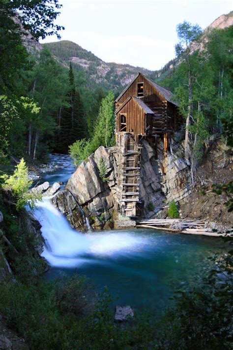 Hours may change under current circumstances Crystal Mill at sunset, Marble River, Marble, Colorado ...