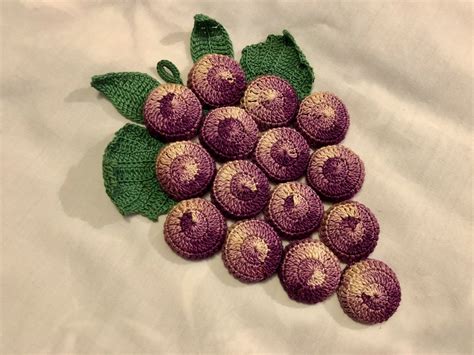 Vintage Trivets Grape Trivets Vintage Trivets Handmade Etsy Crochet