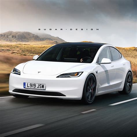 Streamlined Tesla Model Project Highland Facelift Revealed Albeit Only Virtually
