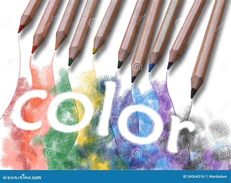 The Word Color Stock Illustration Illustration Of Artist 54564316
