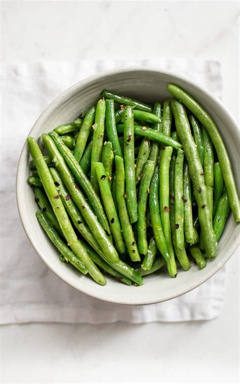 Chili Garlic Easy Green Beans Recipe With Images