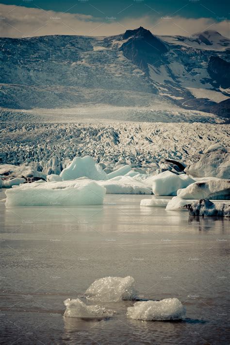 Jokulsarlon Glacier Lagoon Iceland ~ Nature Photos ~ Creative Market