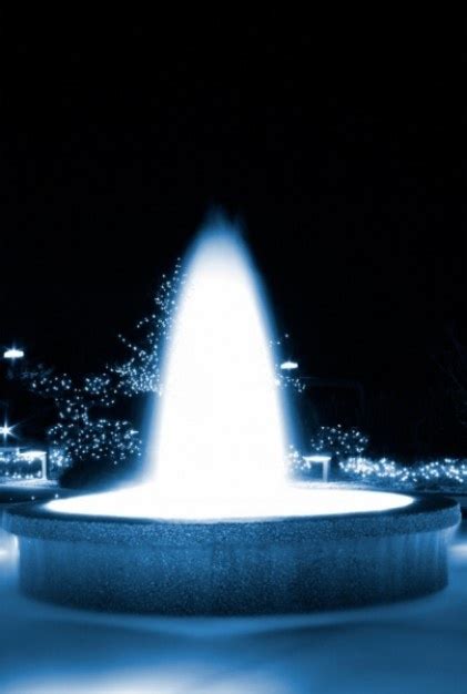 Blue glowing fountain Photo | Free Download