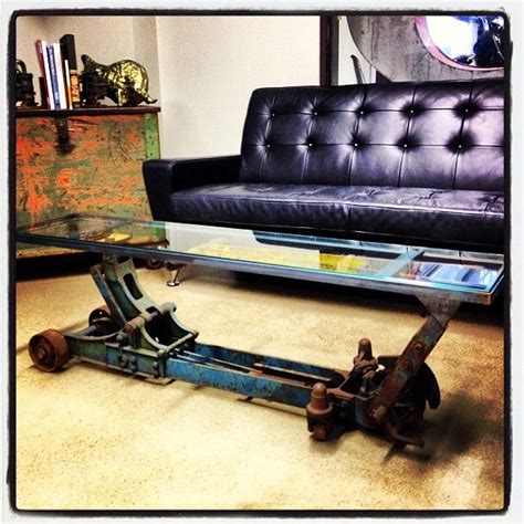 Car hood coffee tables are back! 44Build table for Richard Rawlings...industrial coffee ...