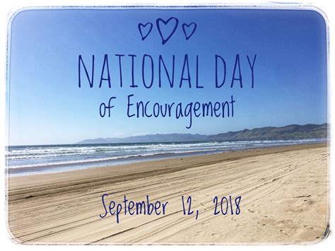 National Day Of Encouragement Encouragement National National Day