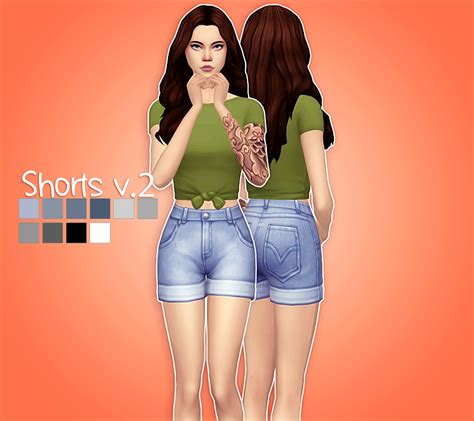 Crazycupcake Short V2 With Images Sims Sims 4 Sims 4 Clothing