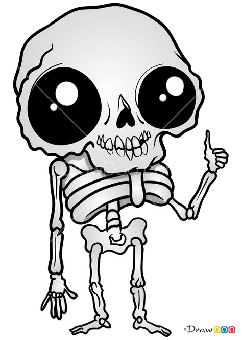 How To Draw Chibi Skeleton Skeletons