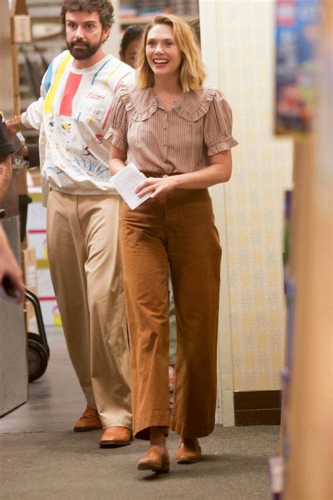 Elizabeth Olsen Is All Smiles While Out Shopping With Husband Robbie