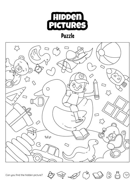 4 Best Printable Kids Hidden Object Puzzles Pdf For Free At Printablee