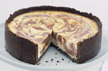Chocolate Swirled Baked Cheesecake