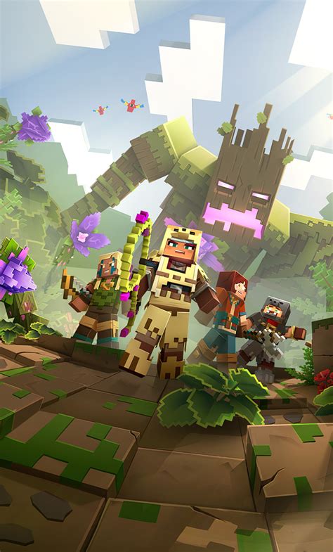 Minecraft dungeons arrives on nintendo switch, playstation 4, windows, xbox one, and xbox. 1280x2120 Minecraft Dungeons Jungle Awakens Hero iPhone 6 ...
