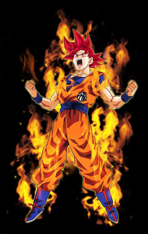 Goku Super Saiyan God 2 | Goku super, Goku super saiyan, Super sayajin