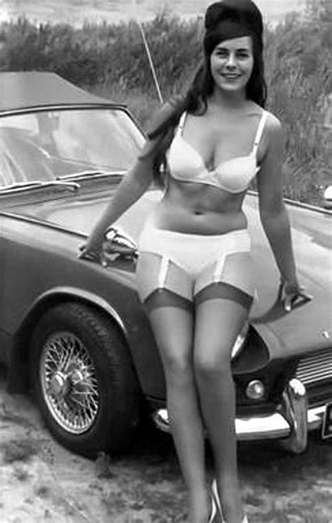 Pin On Babes And Cars B W