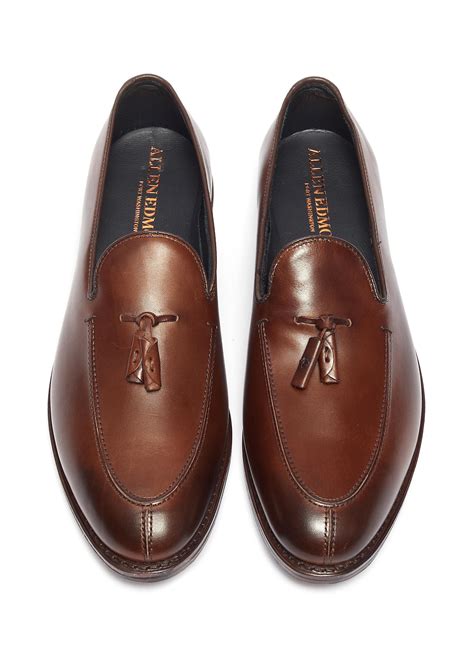 Allen Edmonds Spring Street Tassel Leather Loafers In Brown For Men