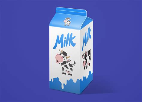 Download Free Milk Carton Box Packaging Mockup PSD Set - Good Mockups