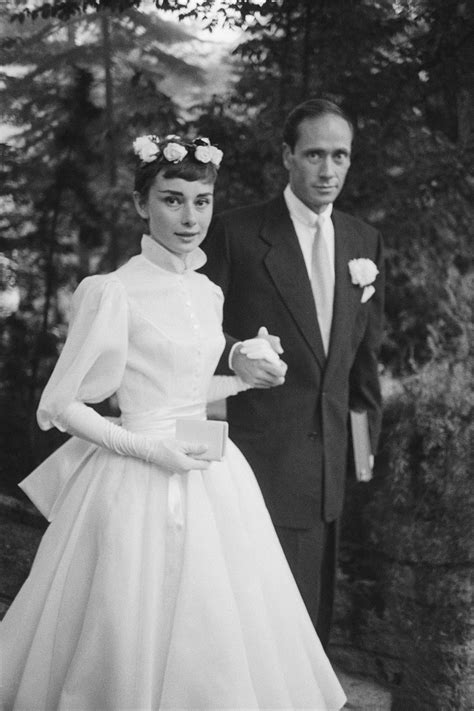 The Story Behind Audrey Hepburns Wedding Dresses Tatler