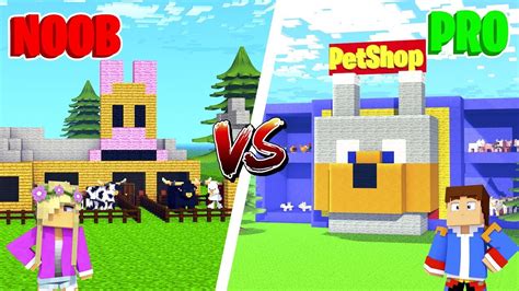 Minecraft NOOB VS PRO : PET STORE in Minecraft! - YouTube