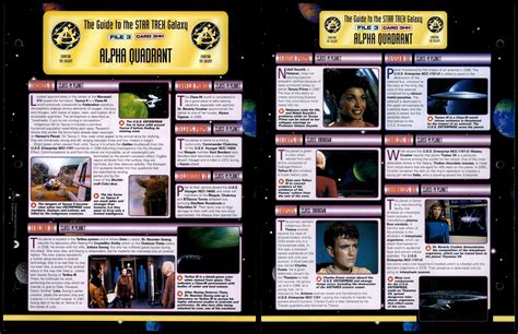 Alpha Quadrant Card 3hh Charting The Galaxy Star Trek Fact File Page