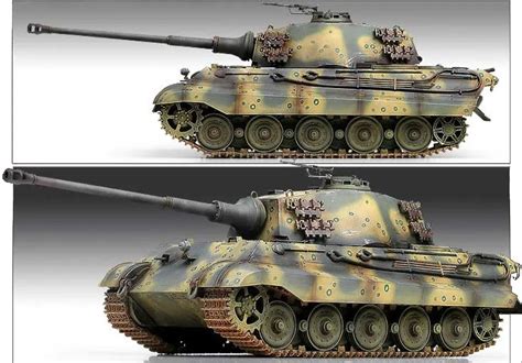 135 Scale German King Tiger Production Turret Tank Model Tank