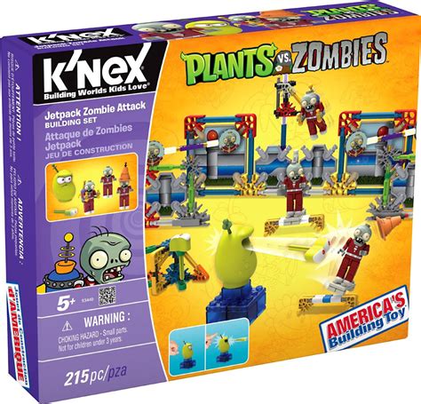 knex plants vs zombies jetpack zombie attack set 53440 toywiz