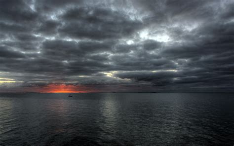 Nature Boat Water Sky Clouds Wallpapers Hd Desktop And Mobile