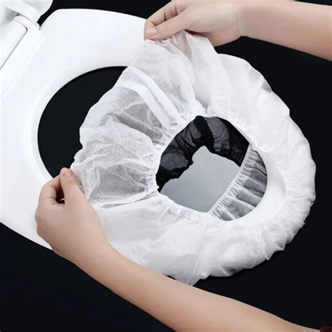 5x Elastic Non Woven Fabric Toilet Seat Cover Travel Sanitary