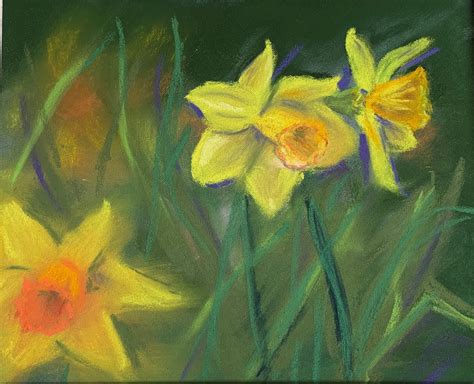 Spring Daffodils Original Painting Etsy