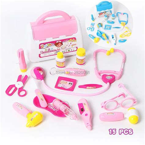 15pcs Pretend Play Doctor Toys Set Simulation Medical Kitdoctor Series