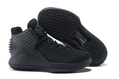 Latest Air Jordan 32 Triple Black Mens Basketball Shoes