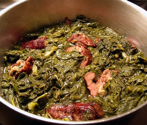 Hear music by soulful2 hi this is soulful! New Year Greens with Smoked Turkey Necks - Mississippi Sideboard