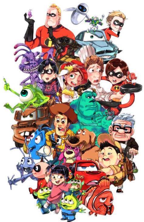 Pixar Congratulations 30th Anniversary Pixiv Spotlight Dibujos