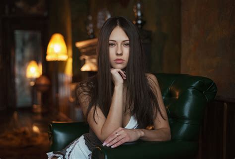 Wallpaper Women Portrait Long Hair Black Hair Maxim Maximov Catherine Timokhina Midnight