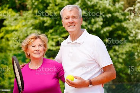 Active Senior Tennis Players Stock Photo Download Image Now Racket