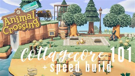 Cottagecore 101 Speed Build Animal Crossing New Horizons Youtube