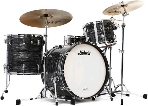 Ludwig Classic Maple Fab 22 Shell Pack Vintage Black