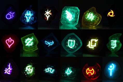 Ffxiv Glow In The Dark All 18 Soul Crystals Job Stone Etsy