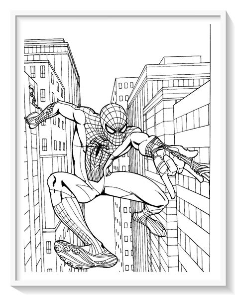 Spiderman Para Colorear Im Genes Del Hombre Ara A Para Pintar Dibujos De Colorear