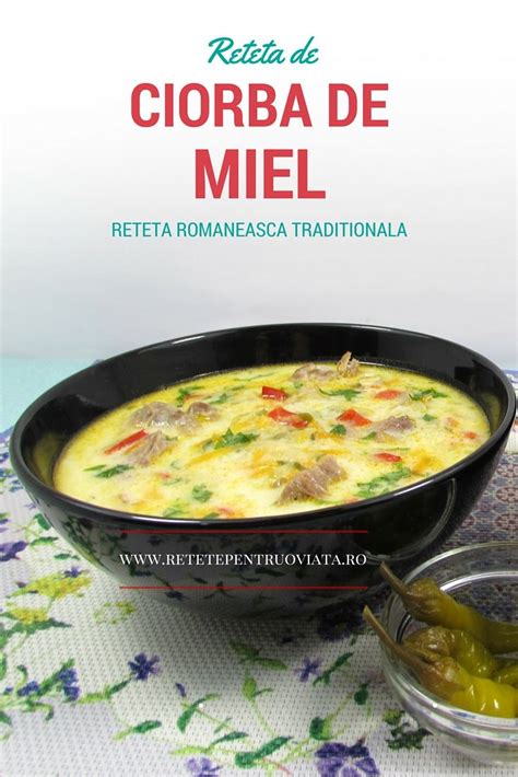 O recunoști pentru că are culoarea roz. Ciorba de Miel cu Smantana | Rețete culinare, Gătit, Mâncare