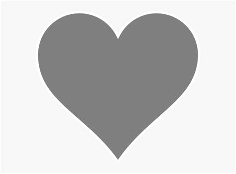 Gray Heart Transparent Background Hd Png Download Kindpng