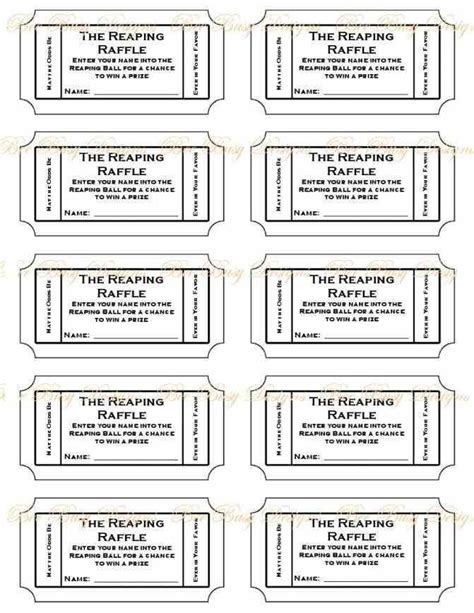 printable numbered raffle tickets pdf