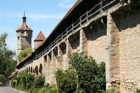 City Wall Of Rothenburg Ob Der Tauber Germanys Best Preserved